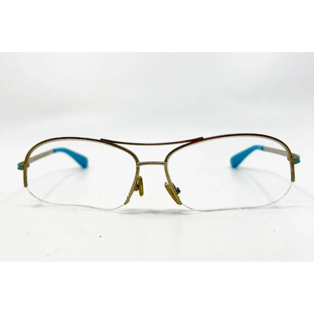Marc By Marc Jacobs Eyeglasses Womens Gold Half Rim Aviator MMJ 119/S 59-14-125